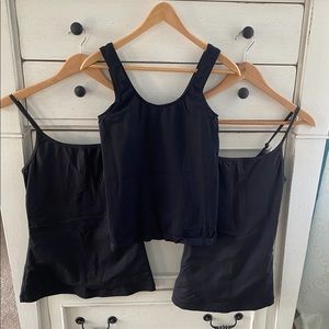 Womens Shape Wear Tank Tops Set of 3, Flexees, Nouvelle Seamless size L
